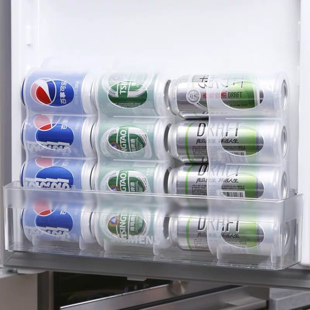 ที่เก็บขวดน้ำอัดลม-ในตู้เย็น-กล่องจัดเก็บของในตู้เย็น-กล่องจัดระเบียบขวดเครื่องดืม-กล่องจัดระเบียบของในตู้เย็น