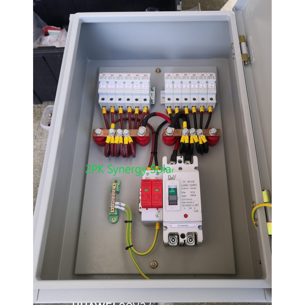 DC Combiner Box 6 String for Off grid Inverter ,ตู้ดีซีคอมไบเนอร์ 6 ...