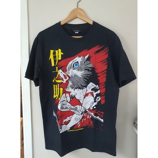 tshirtเสื้อยืดคอกลมฤดูร้อนเสื้อดาบพิฆาตอสูร Demon Slayer Inosuke T-shirt เสื้อยืดSto4XL