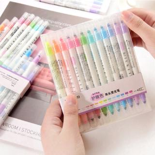 ปากกามาร์กเกอร์ ไฮไลท์ เรืองแสง มี 12 ชิ้น ต่อชุด
