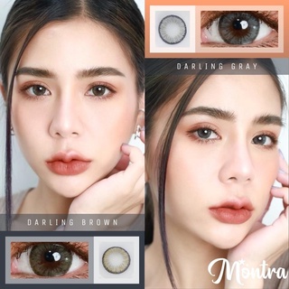 คอนแทคเลนส์🌈Mini Darling🌈 Brown/Gray (Montra) ขนาดกลาง💖