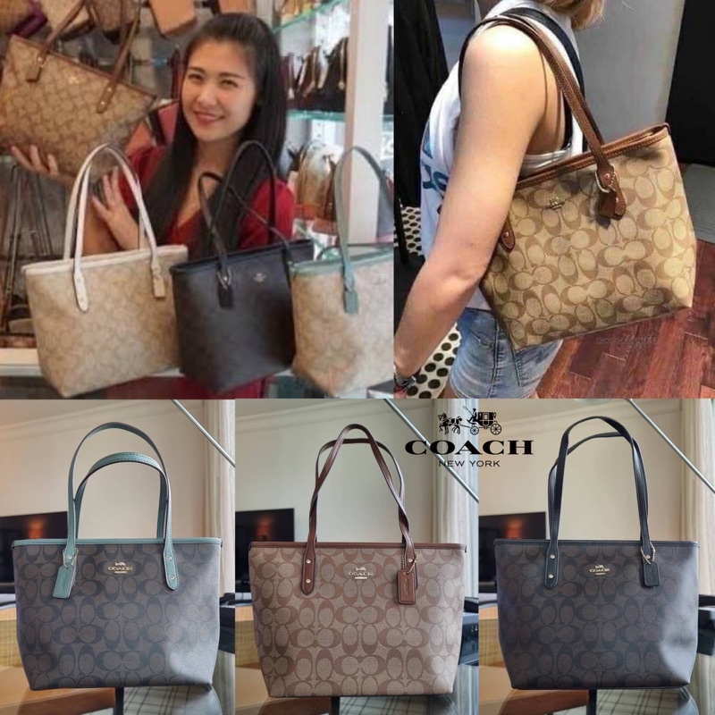22969 MINI CITY ZIP TOTE IN SIGNATURE CANVAS Shopee Thailand