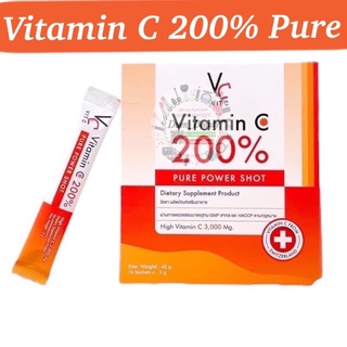 ภาพขนาดย่อของภาพหน้าปกสินค้าวิตามินซี VC Vit C Vitamin C 200% Pure Power Shot วิตซีเพียว 200% & CHATIER Premium Collagen ชาเทียร์ คอลลาเจน น้องฉัตร จากร้าน jn_store4441 บน Shopee ภาพที่ 1