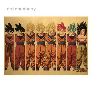 สติกเกอร์ติดผนัง ลายการ์ตูน dragon ball สําหรับตกแต่งบ้าน