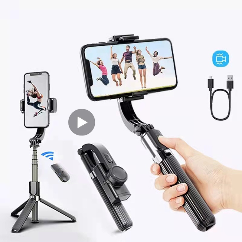 Tripod Gimbal Stabilizer For iPhone Android Phone Mobile Cell Holder ...