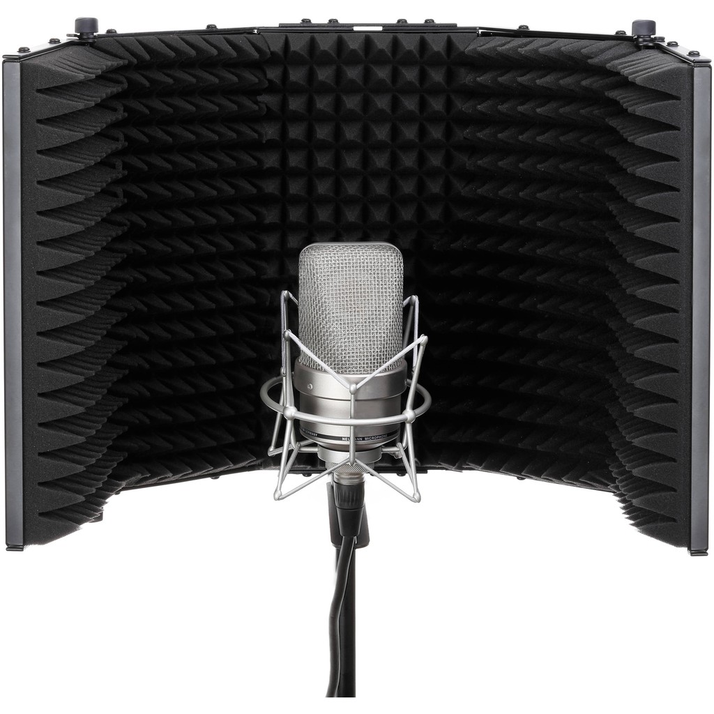 ภาพหน้าปกสินค้าportable vocal booth ambient reflection filter ตัวกรองการสะท้อนเสียงรอบข้าง ตัวซับเสียง