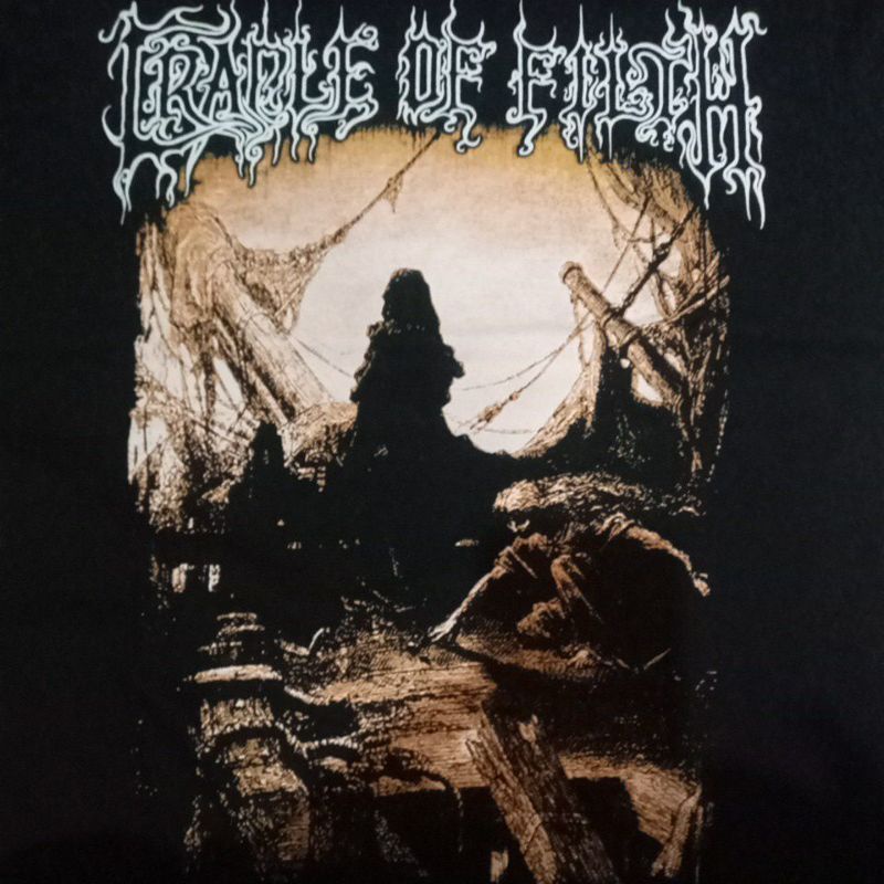 เสื้อยืดผ้าฝ้ายพิมพ์ลายขายดี-เสื้อยืด-วง-cradle-of-filth-band