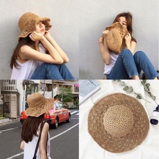 สินค้า 🔥หมวกสาน🔥👒 หมวกสานไปทะเล 👒หมวกสานสไตล์เกาหลี
