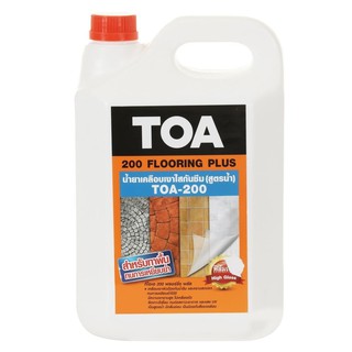 FLOORING PLUS WATERPROOFING TOA-200 5L น้ำยาเคลือบเงาใสกันซึม TOA-200 5 ลิตร น้ำยาเคลือบและกำจัดเชื้อรา น้ำยาเฉพาะทาง วั