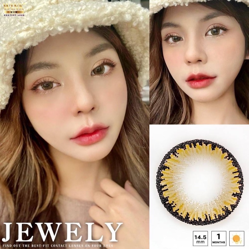 jewely-brown-chestnut-wink-lens-ขนาดโต-บิ๊กอาย-กรองแสง-uv-เลนส์แท้จดทะเบียนถูกต้อง-บิ๊กอาย-คอนแทคเลนส์bigeye