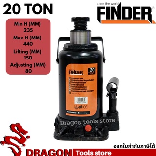 กระปุกแม่แรง 20 ตัน Bottle Jack FINDER