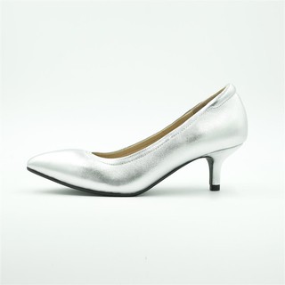 ภาพขนาดย่อของภาพหน้าปกสินค้ารองเท้าหนังแกะ ICONIQ รุ่น Eva 2.2" in Silver จากร้าน iconiqshoes บน Shopee