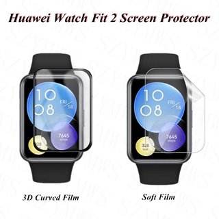 สินค้า Huawei Watch Fit 2 ฟิล์มกันรอยหน้าจอ 3D ฟิล์มป้องกันโค้ง สําหรับ HUAWEI Watch Fit 2 ฟิล์มนิ่ม