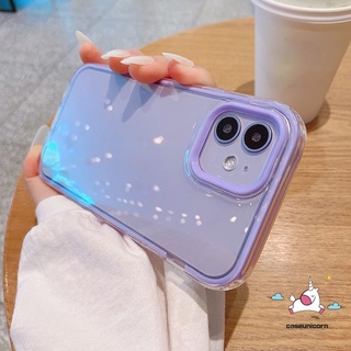 เคสโทรศัพท์มือถือแบบนิ่ม TPU ใส หนา กันกระแทก สีแคนดี้ เรียบง่าย หรูหรา 3 in 1 สําหรับ Samsung A12 A50 A50s A30s A32 A13 A53 A33 5G M12
