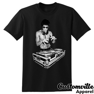 เสื้อยืดโอเวอร์ไซส์เสื้อยืดลายกราฟฟิก Bruce Lee DjS-4XL