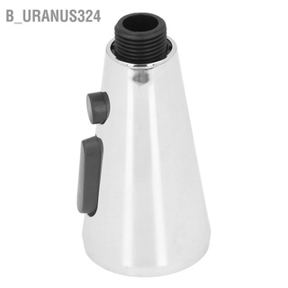 B_uranus324 Faucet Spray Head G1/2 Brushed Nickel 3 Modes Stainless Steel ABS Rustproof for Kitchen Sink