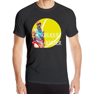 HH เสื้อล็อตโต้เสื้อยืดแขนสั้น MASTER Mens Angelique Kerber Tennis Player Short-Sleeve Compression คอกลมเสื้อยืด