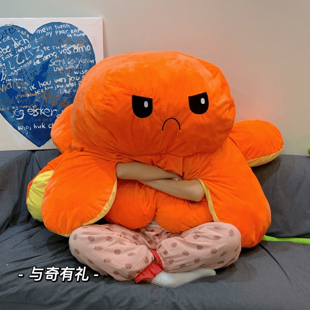 ส่งจากไทย-130-เซน-ไซส์ใหญ่-ตุ๊กตา-ปลาหมึก-ดังมากใน-tiktok-ตุ๊กตาปลาหมึก-octopus-ตุ๊กตาน่ารัก-ตุ๊กตาตัวใหญ่-ของขวัญ