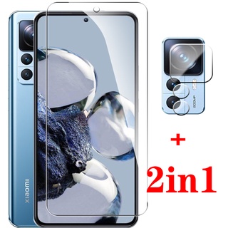 2in1 ฟิล์มกระจกนิรภัยกันรอยกล้อง สําหรับ Xiaomi 12T pro xiomi 12 t pro tpro 12tpro 5G 6.67 นิ้ว