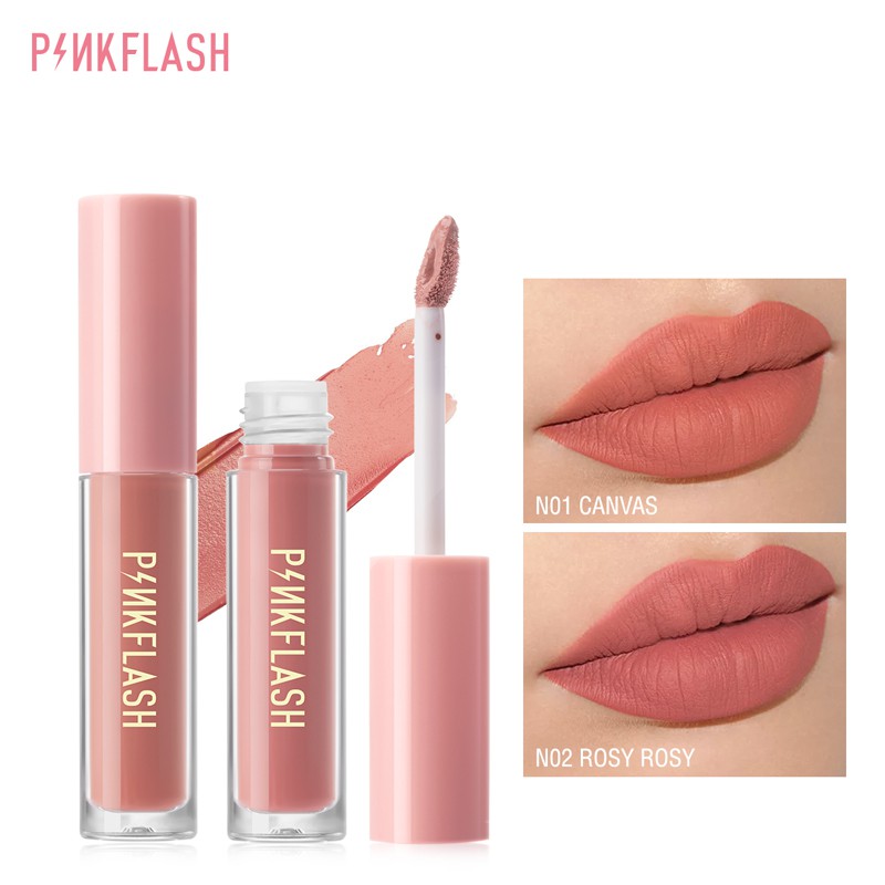 ภาพหน้าปกสินค้าPINKFLASH OhMyKiss ลิปสติก เนื้อลิขวิด สีแมตต์ เม็ดสีแน่น เม็ดสีชัด กันน้ำ 14 สี จากร้าน focallure.th บน Shopee