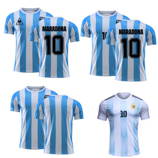 Maradona Argentina Football Team เสื้อยืดแขนสั้นเครื่องแต่งกาย Tee เสื้อคุณภาพสูง Jersey Shirt
