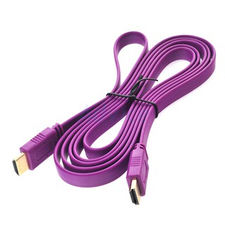 Cable HDMI (V.1.4) M/M (2M) สายแบน GLINK คละสี