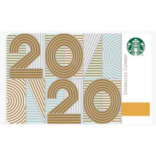 ภาพหน้าปกสินค้าบัตร Starbucks ลาย 2020 / บัตรเปล่า