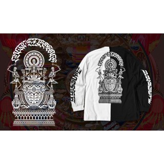 A.M.P. เสื้อแขนยาว สกรีนลาย "CYCLE EXISTENCE" Long Sleeve T-Shirt