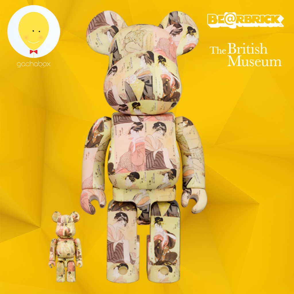 gachabox Bearbrick The British Museum Kitagawa Utamaro 100%+400