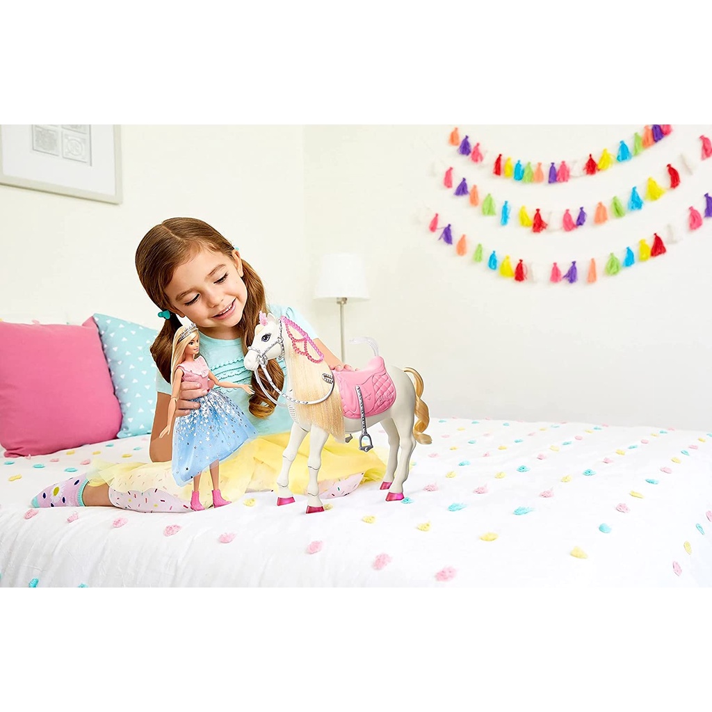 barbie-princess-adventure-prance-amp-shimmer-horse-and-barbie-princess-doll-interactive-toy-with-3-songs-lights-sounds-and-realistic-movements-gml79-ตุ๊กตาบาร์บี้-เจ้าหญิงประยุกต์-และม้าชิมเมอร์-gml79