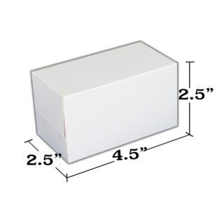 กล่องเค้ก 2 ชิ้น ขนาด 2.5 x 4.5 x 2.5 นิ้ว สีขาว MS002_INH102