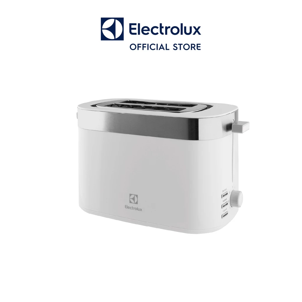 Electrolux E2TS1-100W เครื่องปิ้งขนมปัง กำลังไฟ 870 วัตต์ (สีขาว)