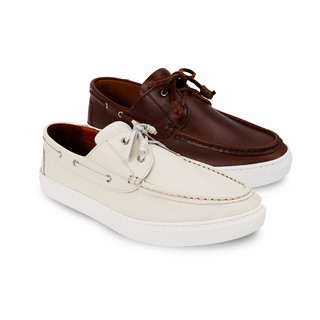 ภาพหน้าปกสินค้าBROWN STONE NEW YORK BOAT SHOE OFF WHITE ซึ่งคุณอาจชอบสินค้านี้