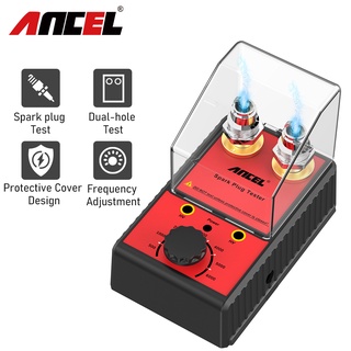 Ancel เครื่องทดสอบหัวเทียน 100-240v พร้อมฝาครอบป้องกัน สําหรับรถยนต์ รถจักรยานยนต์