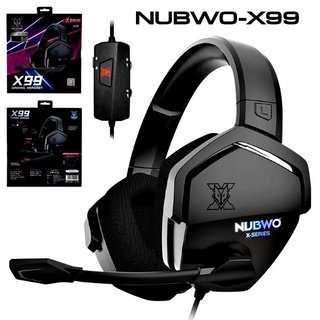 ภาพหน้าปกสินค้าNUBWO X99 หูฟัง Gaming Gear 7.1 Virtual Surround หูฟังเกมมิ่งตัดเสียงรบกวนดีเยี่ยม  [ของแท้] 🚩🚩รับประกัน 2 ปี🚩🚩 ที่เกี่ยวข้อง