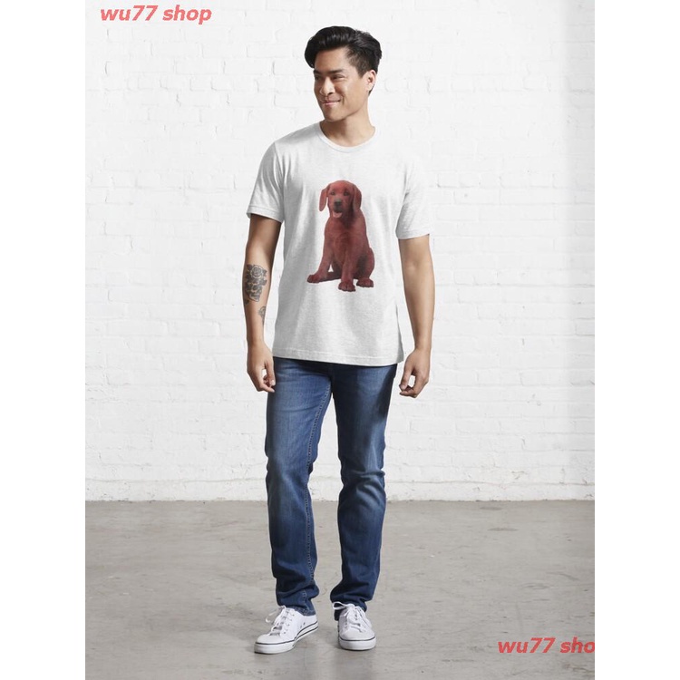 new-clifford-the-big-red-dog-essential-t-shirt-ผู้หญิง-ดพิมพ์ลาย-ดผ้าเด้ง-คอกลม-cotton-แฟชั่น-discount-unisex