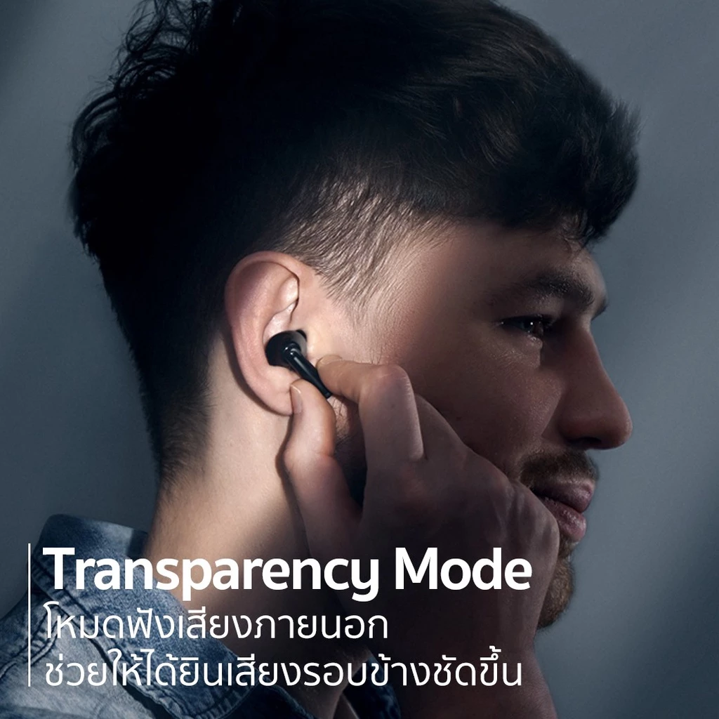 AUKEY EP-N6 หูฟังบลูทูธ True Wireless Bluetooth 5.1  Active Noise Cancelling TWS เบสดี หูฟังไร้สาย ANC ตัดเสียงรบกวน รุ่น EP-N6
