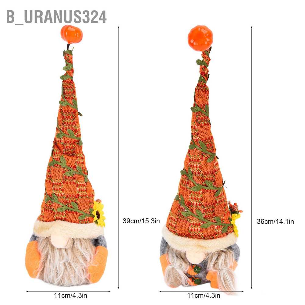 b-uranus324-ตุ๊กตาไร้หน้า-รูปเอลฟ์ฟักทอง-ดอกทานตะวัน-คนแคระ-สําหรับตกแต่งบ้าน-ออฟฟิศ-ร้านหนังสือ-คาเฟ่