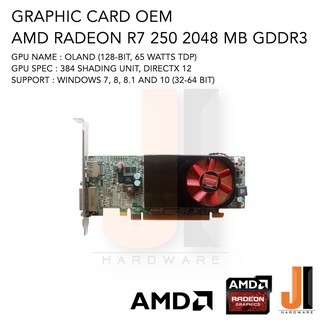 ภาพหน้าปกสินค้าGraphic Card AMD Radeon R7 250 2048MB 128-Bit GDDR3 OEM (สินค้ามือสองสภาพดีมีการรับประกัน) ที่เกี่ยวข้อง