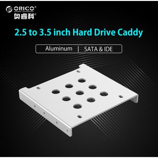 สินค้า (AC325-1S-SV)ORICO ถาดแปลงssd/hdd Aluminum 2.5 to 3.5 inch Hard Drive Caddy สีเงิน