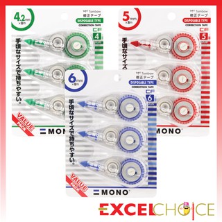 เทปลบคำผิด ทอมโบว CT-CF (แพ็ค 3) Tombow CT-CF (pack 3)