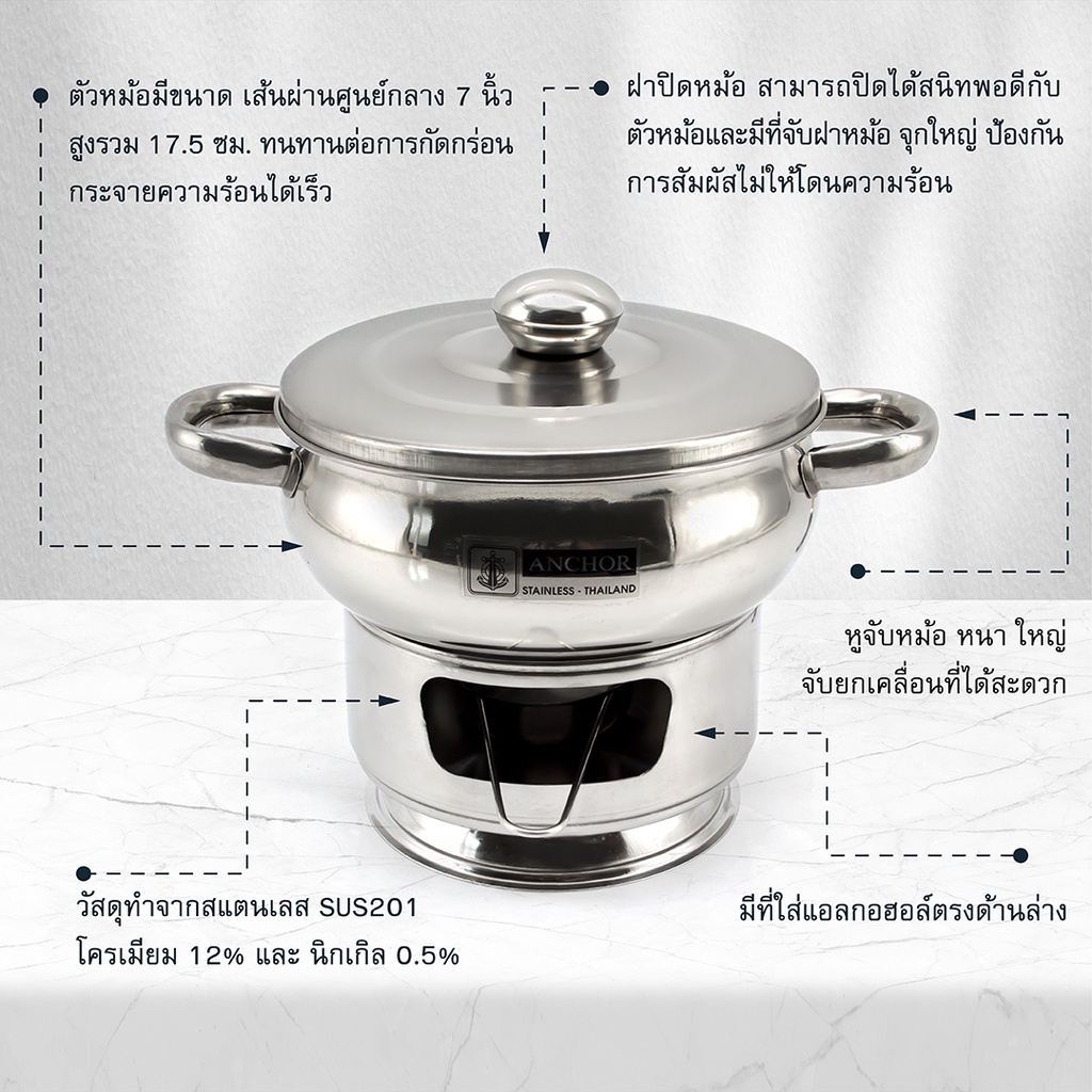 ชุดชามอุ่นอิ่มสเตนเลส-7-นิ้ว