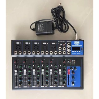 เครื่องผสมสัญญาณเสียง มิกเซอร์ 7 CHANNEL LIVE MIXER มีบลูทูธ BLUETOOTH USB รุ่น MKC F7 สินค้าพร้อมส่ง มีเก็บเงินปลายทาง