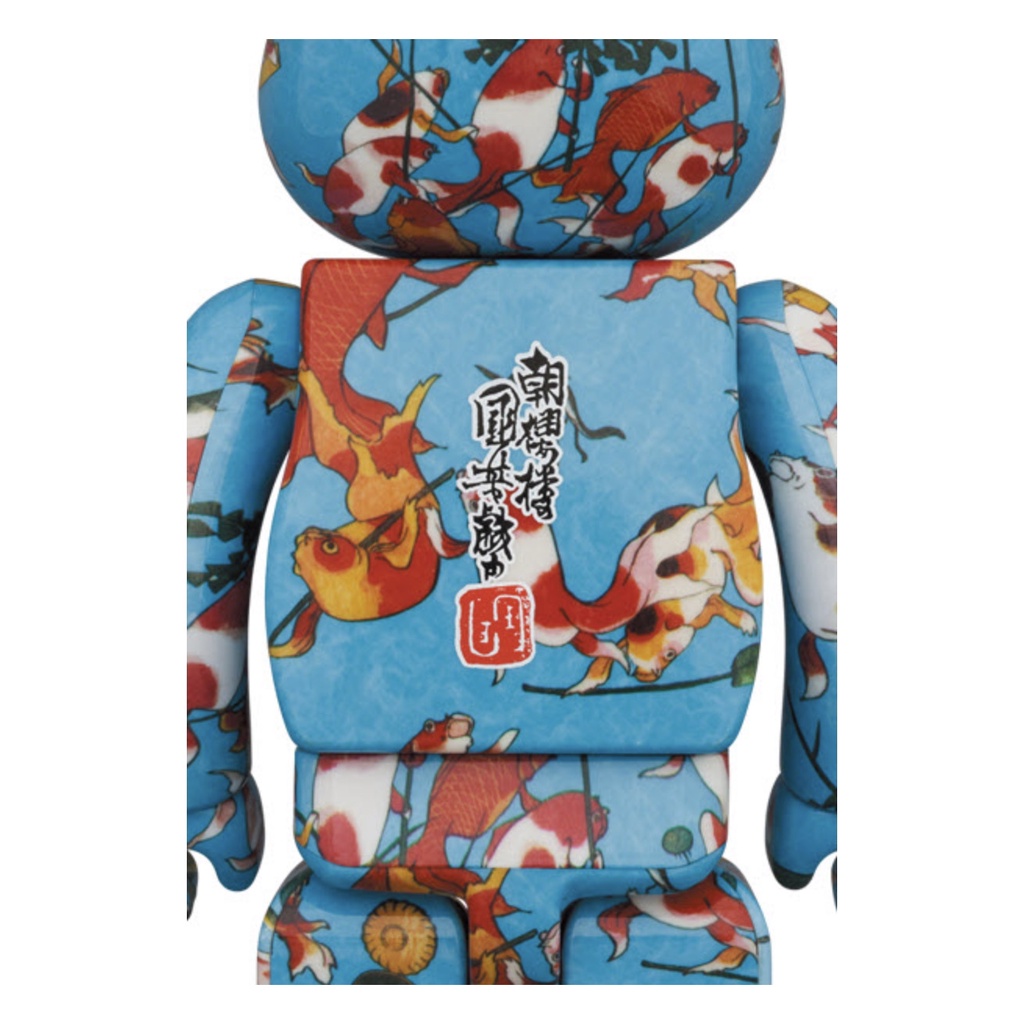 ของแท้-พร้อมส่ง-400-100-bearbrick-utagawa-kuniyoshi-goldfish-series