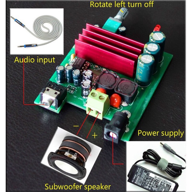 แอมป์จิ๋ว-เครื่องขยายเสียง-คลาสดี-200w-ขับเบสโดยเฉาะ