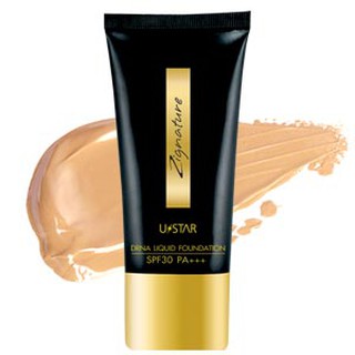 Ustar Zignature DRNA Liquid Foundation SPF30 PA+++ 30g. ยูสตาร์ ซิกเนเจอร์  ลิควิด ฟาวน์เดชั่น เอสพีเอฟ30 พีเอ+++30กรัม.