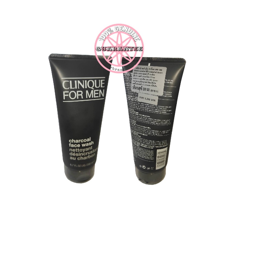 CLINIQUE For Men Charcoal Face Wash 200mL ของแท้ป้ายไทย โฟมล้งหน้า