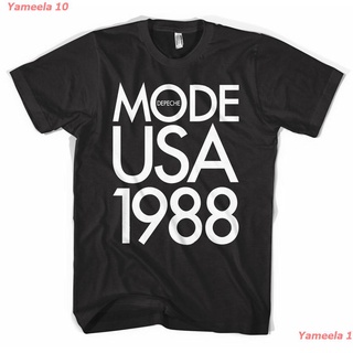 tshirtเสื้อยืดคอกลมฤดูร้อนYameela 10 New เสื้อยืดลายกราฟฟิก Depeche Mode 1988 Usa Tour sale S to 5XL