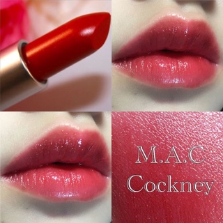 Beauty-Siam แท้ทั้งร้าน !! ลิปสติกแมค สีแดงสุดหรู MAC LIPSTICK # COCKNEY 502 (NO BOX)