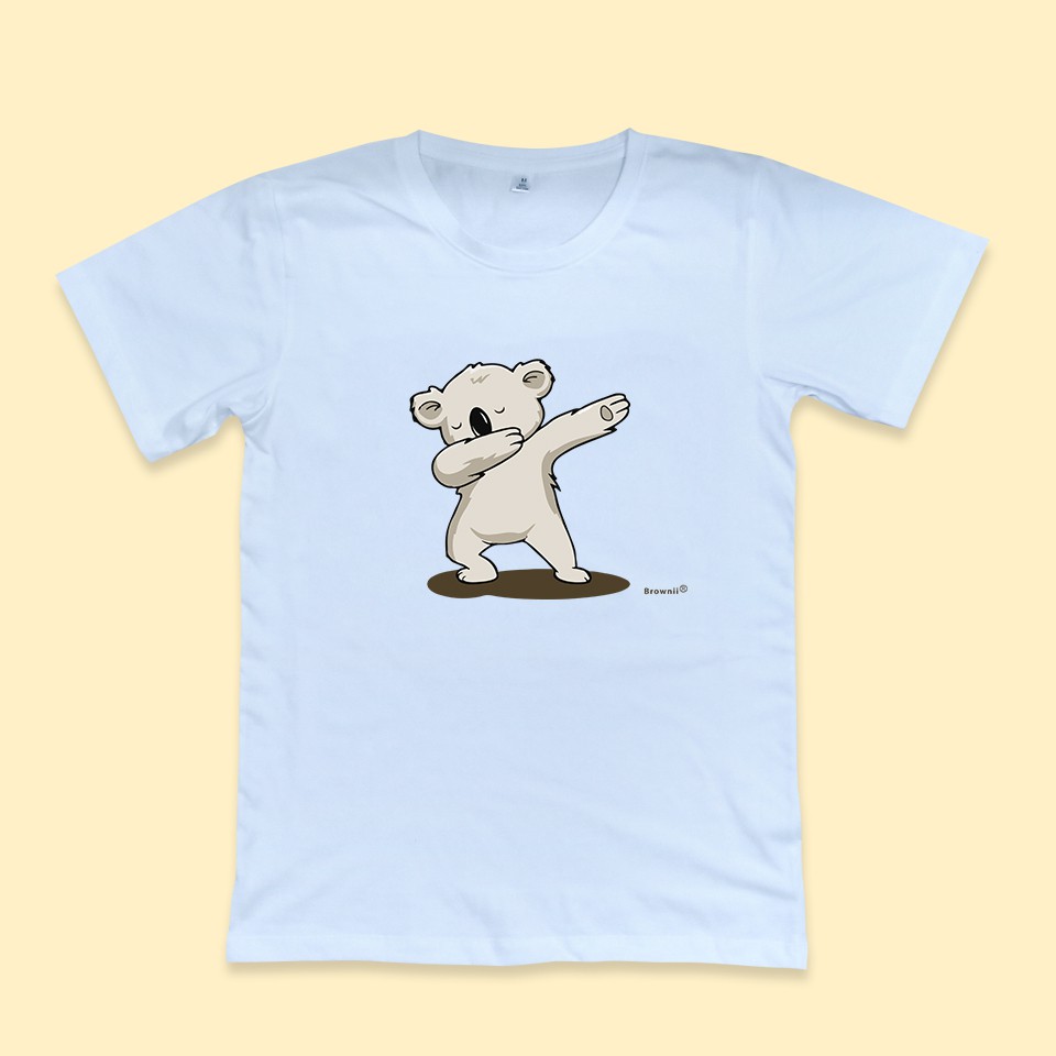 เสื้อยืดคอกลมแขนสั้นลายหมีโคอาล่า001